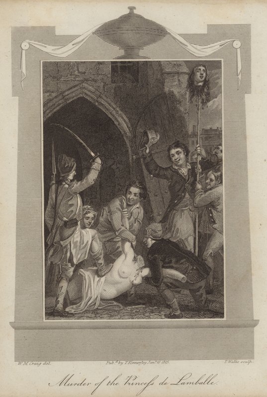 Asesinato de la Princesa de Lamballe de William Marshall Craig