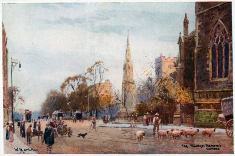 Calle St Giles, mirando al norte desde la calle Magdalen de William Matthison