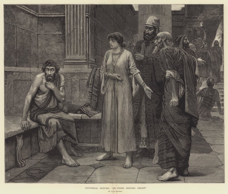 Cuadro Histórico, San Pedro negando a Cristo de William Mouat Loudan