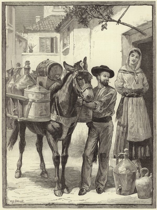 Un vendedor de aceite y vinagre de William Overend Geller