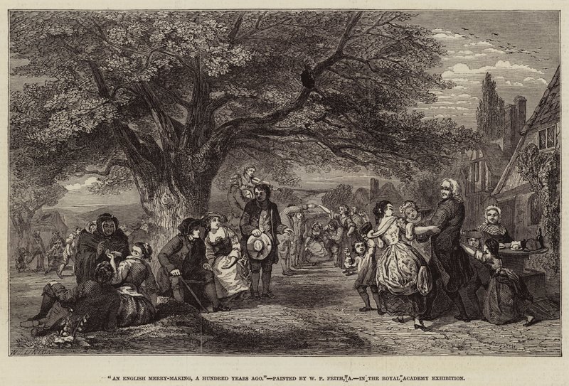 Una fiesta inglesa, hace cien años de William Powell Frith