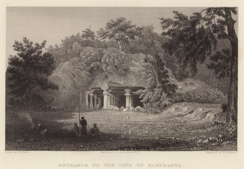 Entrada a la Cueva de Elefanta de William Purser