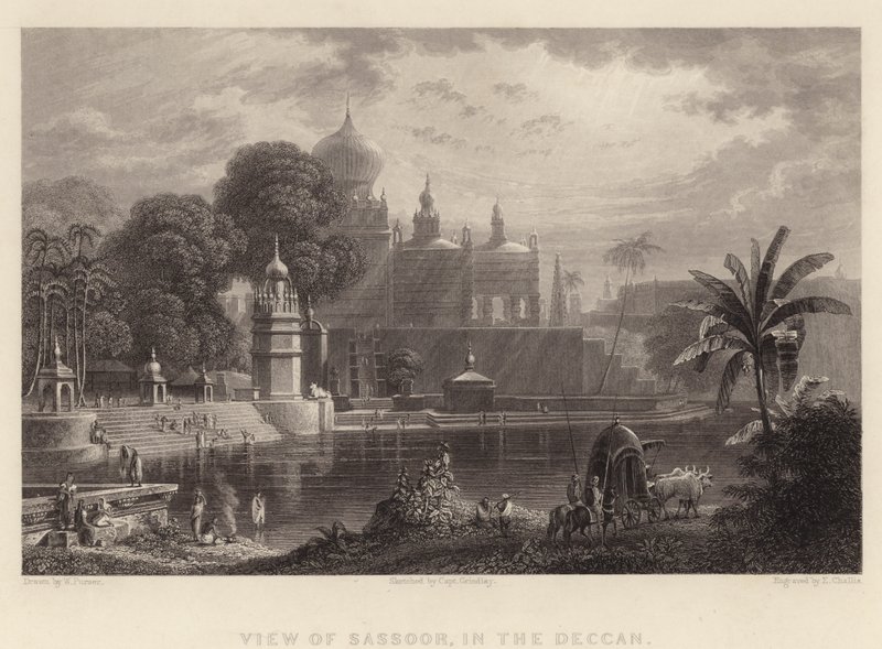 Vista de Sassoor, en el Decán de William Purser