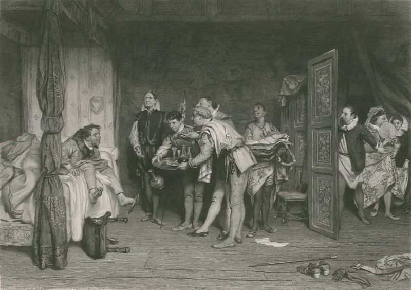 Christopher Sly, La fierecilla domada, c.1880 de William Quiller Orchardson