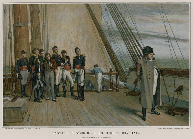 Napoleón a bordo del HMS Bellerophon de William Quiller Orchardson