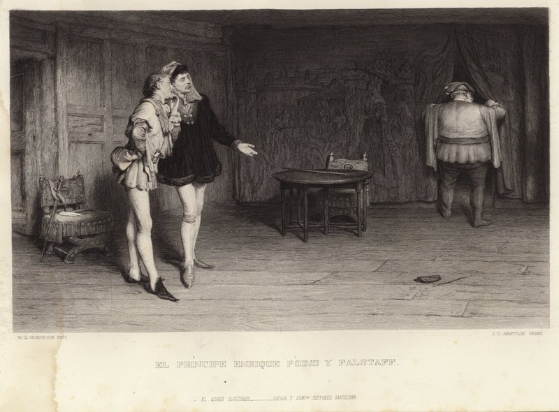Príncipe Enrique y Falstaff de William Quiller Orchardson