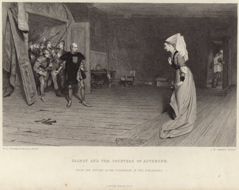 Talbot y la Condesa de Auvergne de William Quiller Orchardson