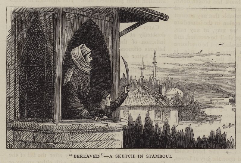 Afligido, un boceto en Stamboul de William Ralston
