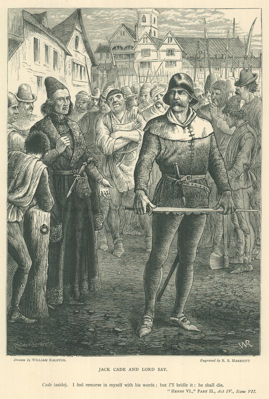 Ilustración para el Rey Enrique, parte ii de William Ralston