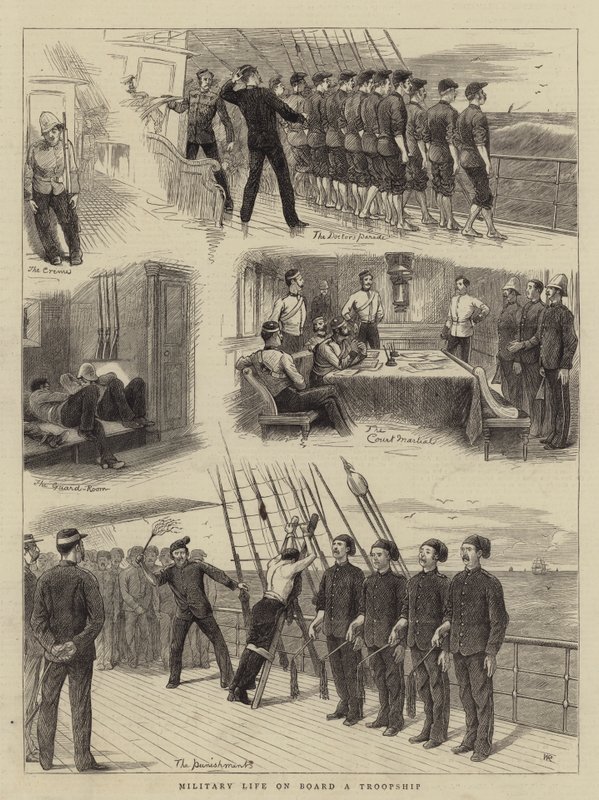 Vida Militar a Bordo de un Buque de Tropas de William Ralston