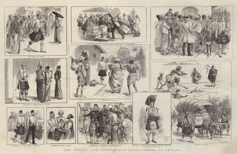 Los Argyll y Sutherland Highlanders en Ceilán de William Ralston