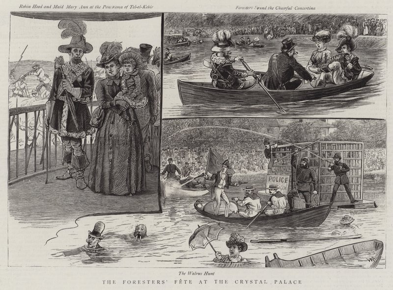 La fiesta de los guardabosques en el Crystal Palace de William Ralston