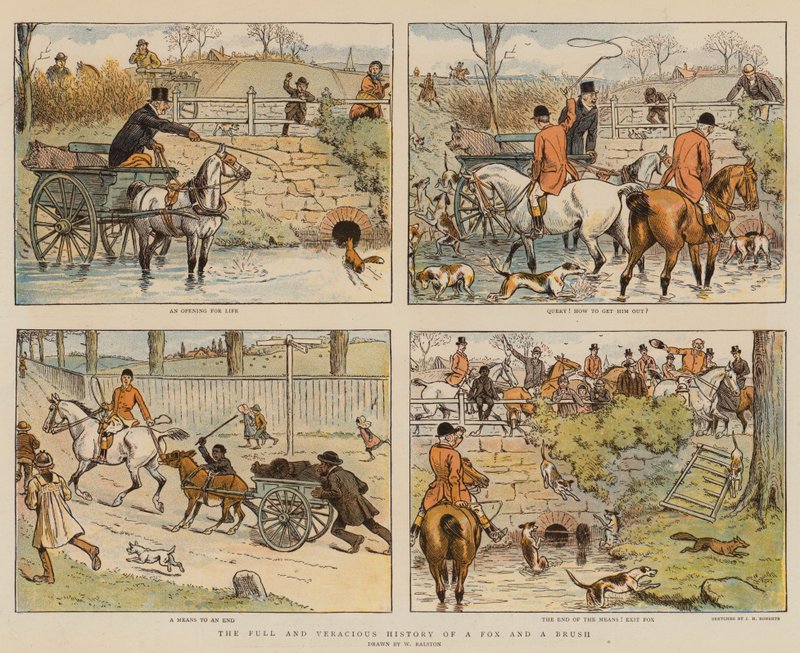 La historia completa y veraz de un zorro y un cepillo (cromolitografía) de William Ralston