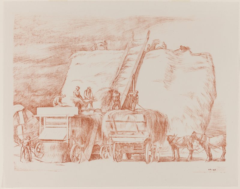 Trilla de trigo de William Rothenstein