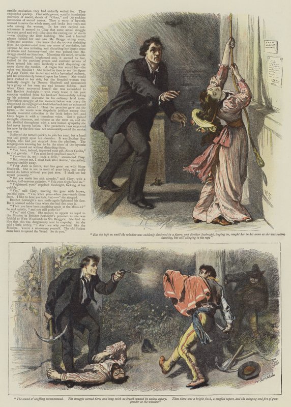 Ilustración para Un episodio de West Woodlands, de Bret Harte de William Small