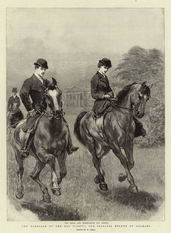 El matrimonio del Duque de Aosta y la Princesa Helena de Orleans de William Small