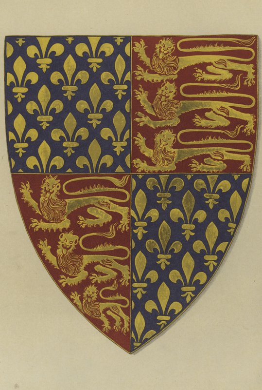 Armas del Rey Eduardo III, de su tumba en la Abadía de Westminster de William St John Hope