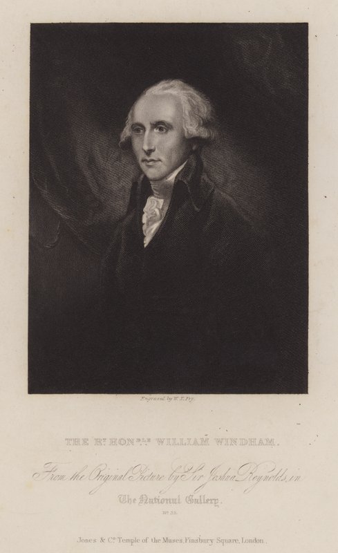 William Windham, político whig inglés de William Thomas Fry