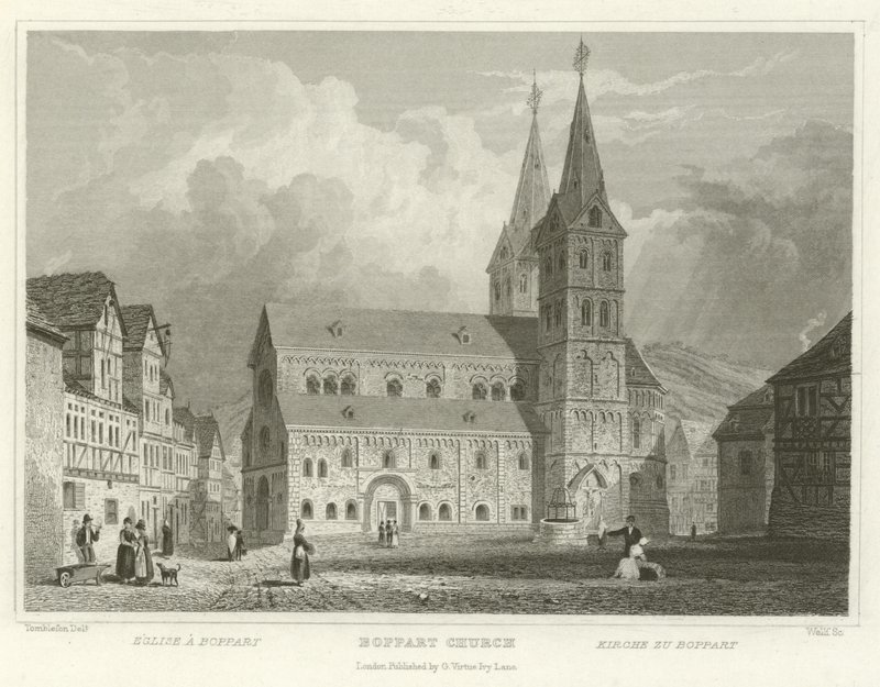 Iglesia de Boppart de William Tombleson
