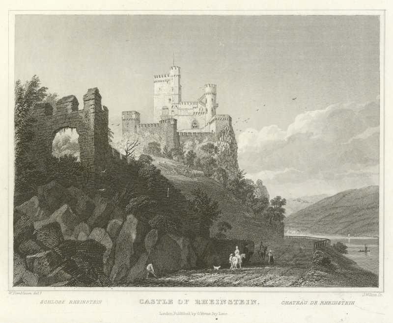Castillo de Rheinstein de William Tombleson