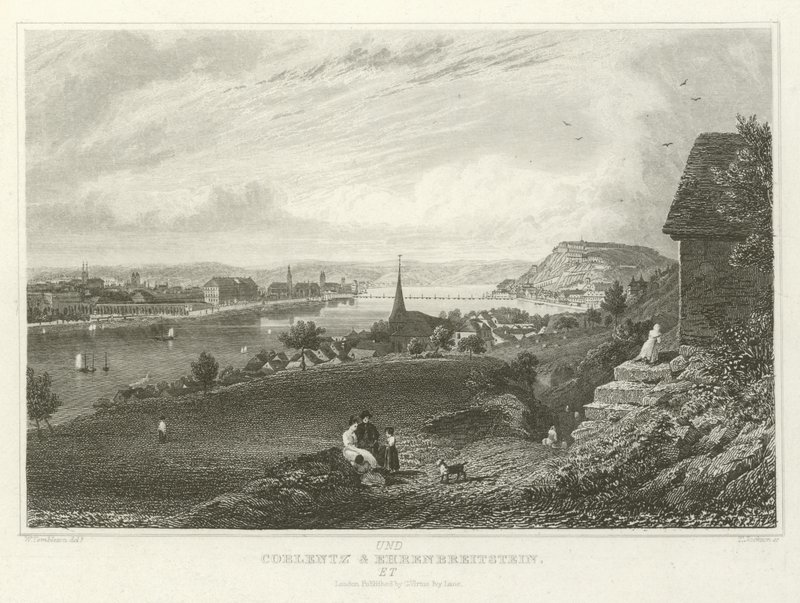 Coblenza y Ehrenbreitstein de William Tombleson