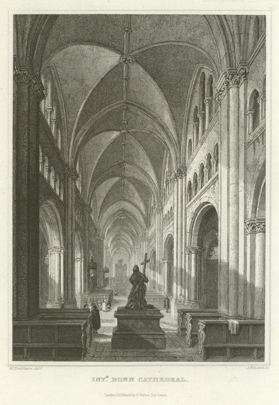 Interior de la Catedral de Bonn de William Tombleson