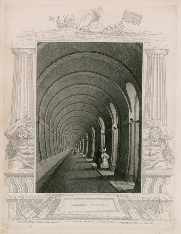 Túnel del Támesis de William Tombleson
