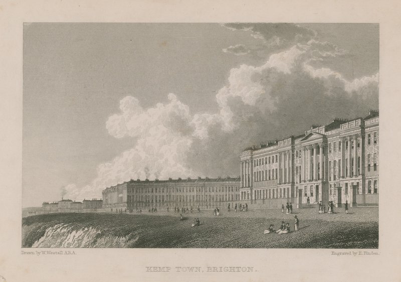 Vista general de Kemp Town en Brighton de William Westall