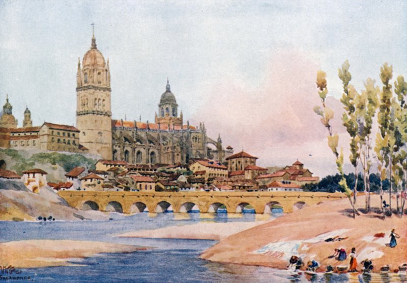 Salamanca (litografía en color) de William Wiehe Collins