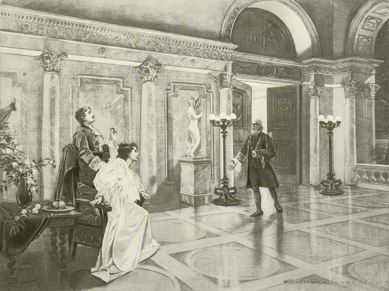 Mignon, Acto III escena viii (grabado) de William de Leftwich Dodge