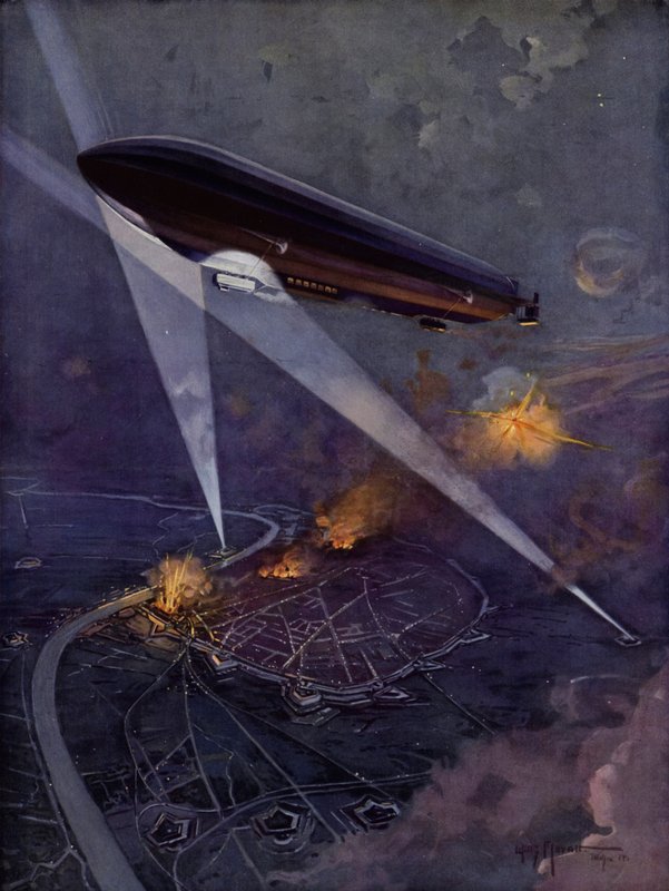 Un Zeppelin sobre Amberes de Willy Moralt