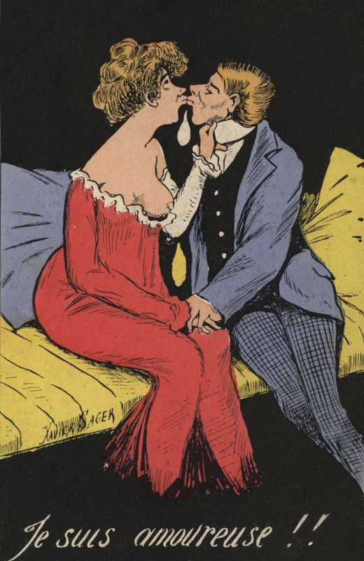 Pareja besándose de Xavier Sager