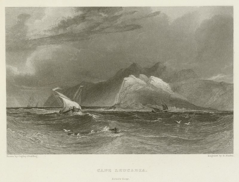 Cabo Leucadia, Salto de los Amantes de after A.V. Copley Fielding