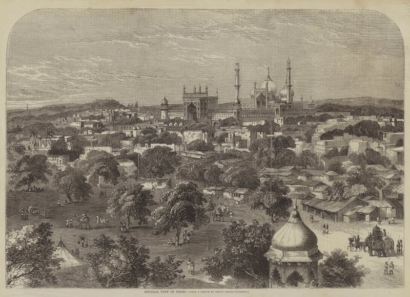 Vista general de Delhi de after A. Soltykoff
