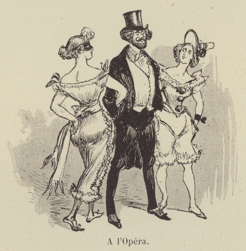 En la ópera de after Albert Robida