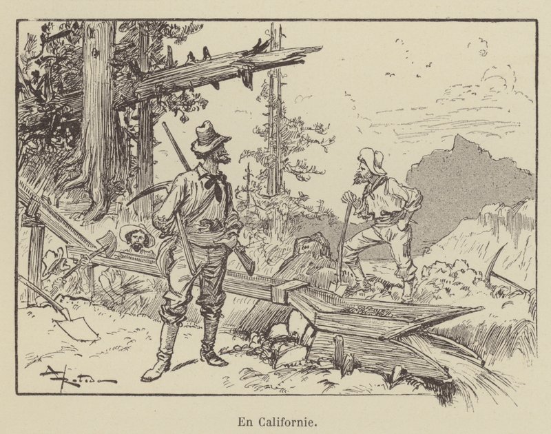 En California de after Albert Robida