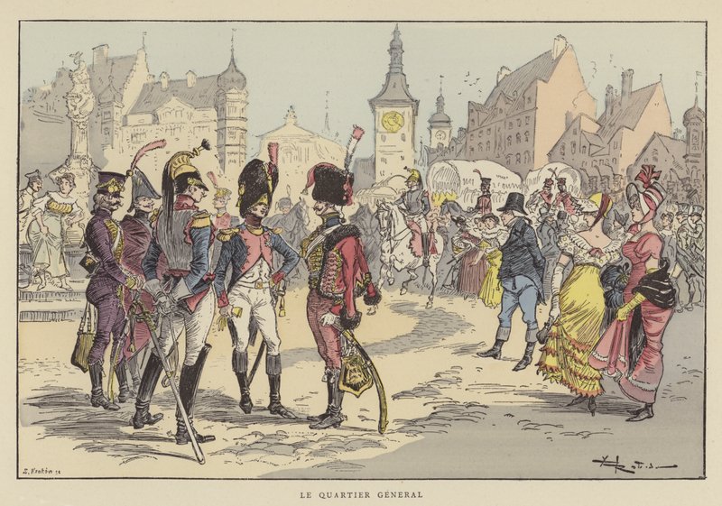 El cuartel general de after Albert Robida