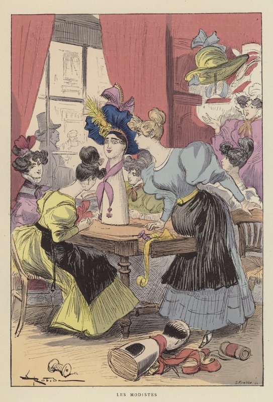 Las modistas de after Albert Robida