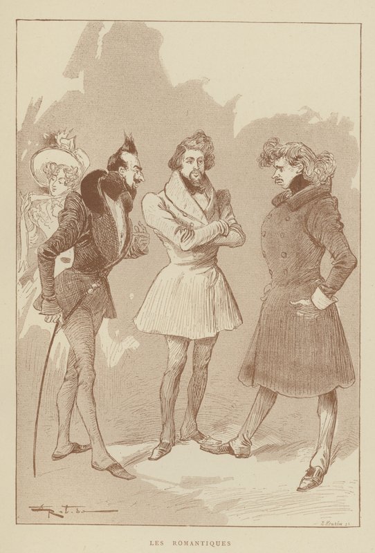 Los románticos de after Albert Robida