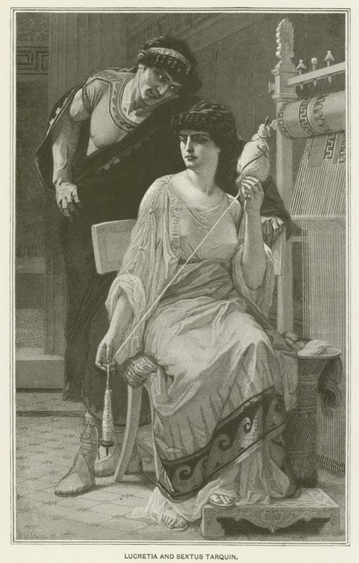 Lucrecia y Sexto Tarquinio de after Alexandre Cabanel