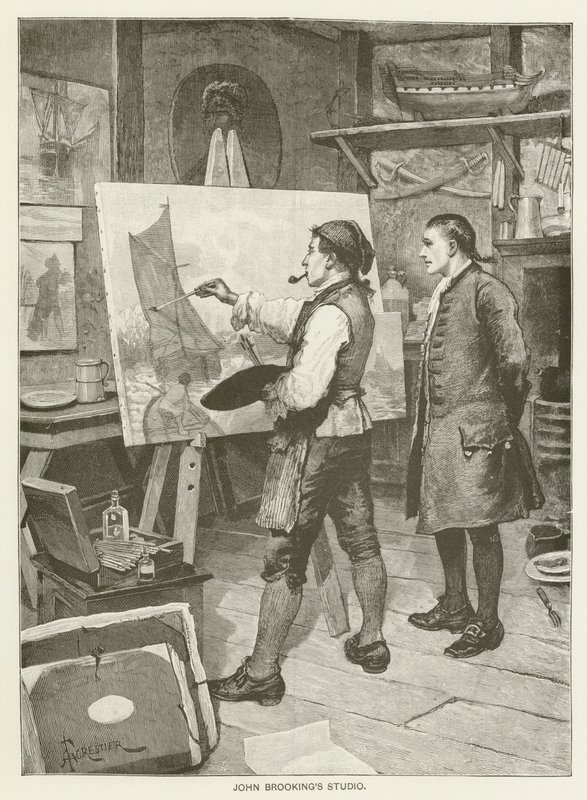 El estudio de John Brooking de after Amedee Forestier