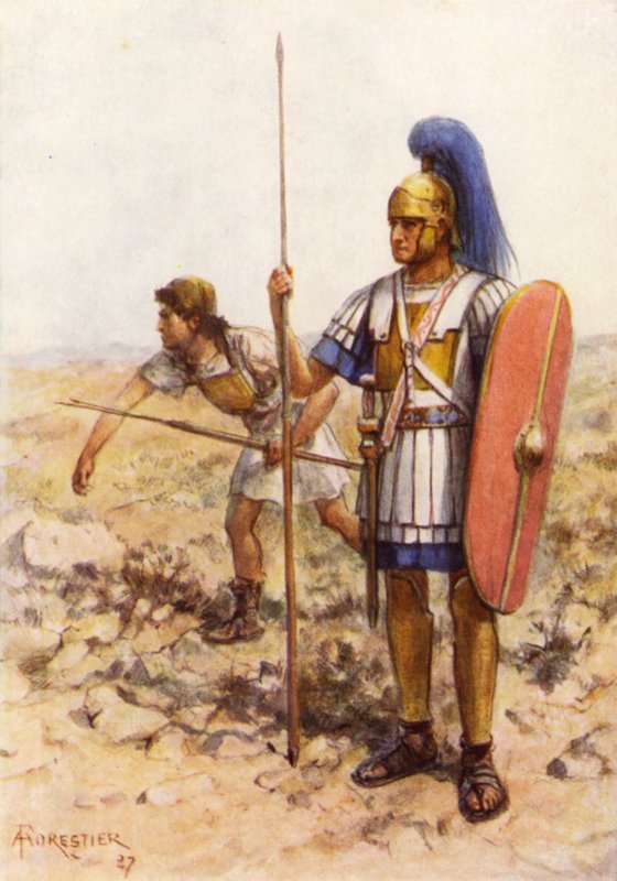 Rorario y Triario de Camilo de after Amedee Forestier