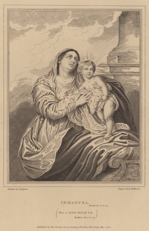 Emanuel, Isaías, que es Dios con nosotros, Mateo de after Anthony van Dyck