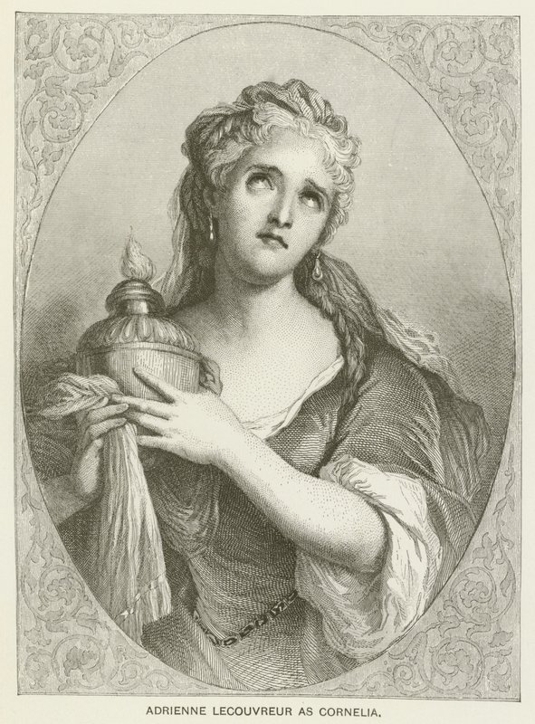 Adrienne Lecouvreur como Cornelia de after Antoine Coypel