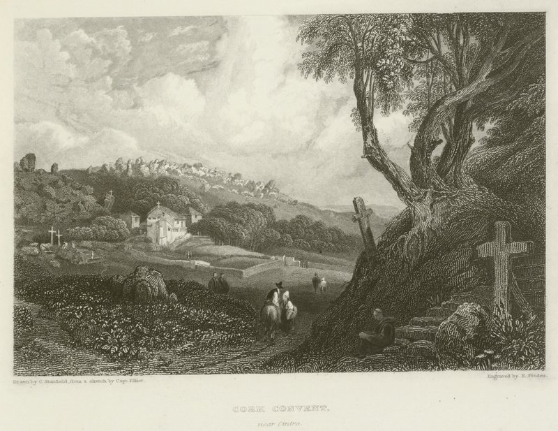 Convento de Cork, cerca de Cintra de after C. Stanfield