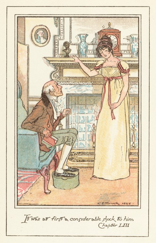 Ilustración para Emma de Jane Austen de after Charles Edmund Brock