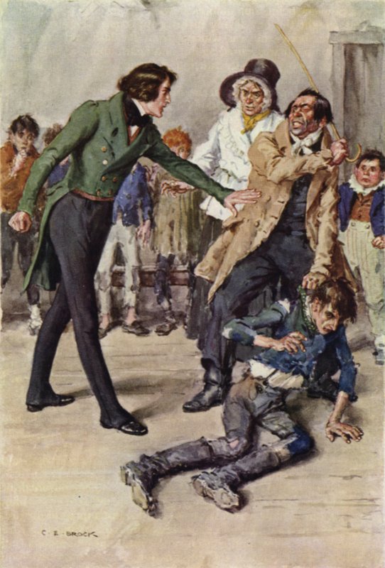 Ilustración para Nicholas Nickleby de after Charles Edmund Brock