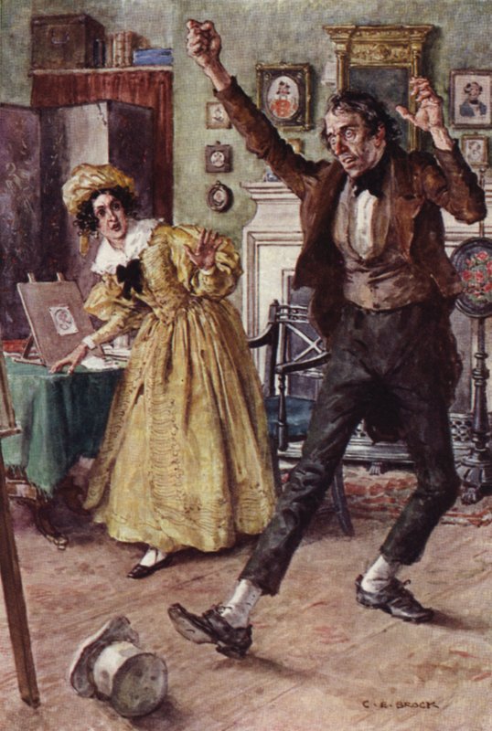 Ilustración para Nicholas Nickleby de after Charles Edmund Brock