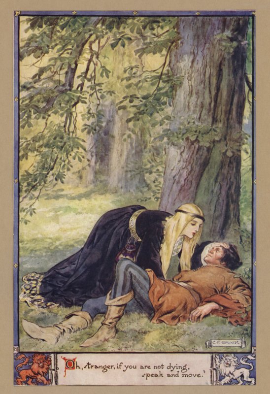 Oh, extraño, si no estás muriendo, habla y muévete de after Charles Edmund Brock