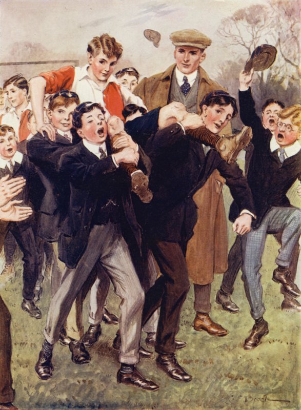 ¡Bájenlo ahora, hombres, dijo Bentley; lo van a destrozar! de after Charles Edmund Brock